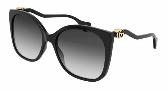 Gucci GG1010S Sunglasses, 001 - BLACK with GREY lenses