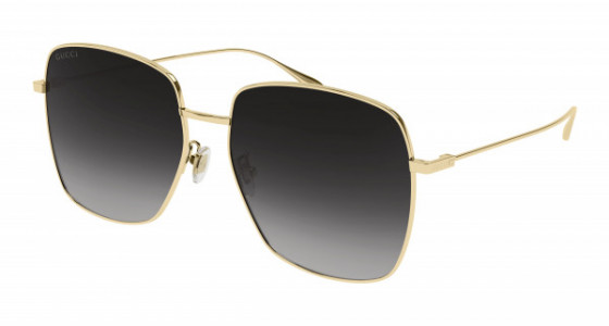 Gucci GG1031S Sunglasses, 001 - GOLD with GREY lenses