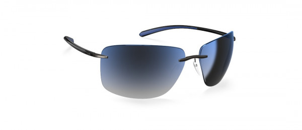 Silhouette Streamline Collection 8728 Sunglasses, 6560 SLM Blue Mirror Gradient