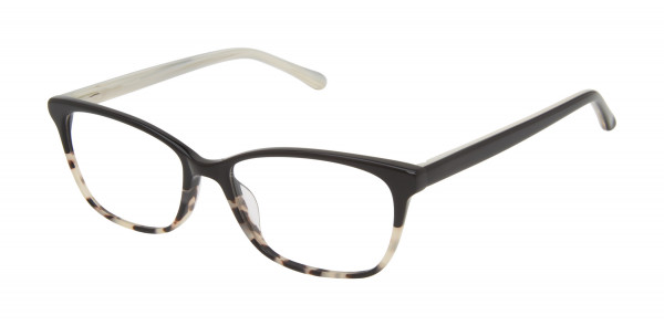 Lulu Guinness L932 Eyeglasses, Black/Ivory (BLK)