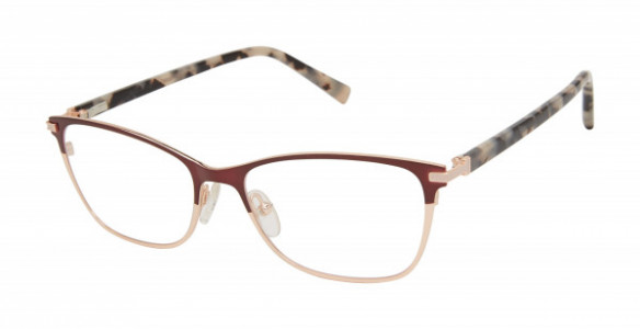 Ted Baker TW510 Eyeglasses, Burgundy / Rose Gold (BUR)
