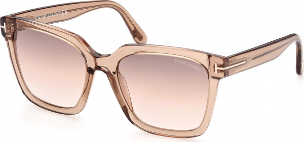 Tom Ford FT0952 SELBY Sunglasses, 45G - Shiny Light Brown / Shiny Light Brown