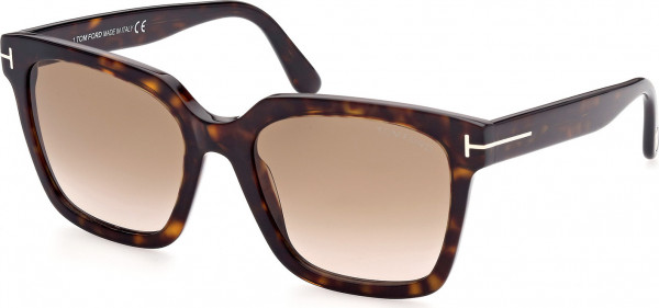 Tom Ford FT0952 SELBY Sunglasses, 52F - Dark Havana / Dark Havana