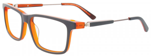 EasyClip EC599 Eyeglasses, 020 - Matt Grey & Cryst Orange/Matt Grey & Cryst Orange