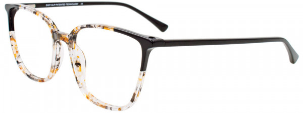 EasyClip EC598 Eyeglasses, 090 - Khaki Multicolor&Black/Black