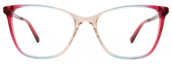 Takumi TK1197 Eyeglasses, 030 - Gradient Beige & Teal & Strawberry/Red