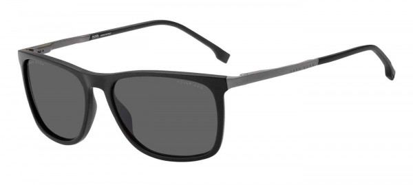 HUGO BOSS Black BOSS 1249/S/IT Sunglasses, 0003 MATTE BLACK