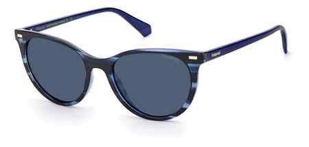 Polaroid Core PLD 4107/S Sunglasses, 0JBW BLUE HAVANA