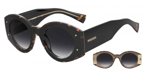 Missoni MIS 0064/S Sunglasses, 0WR7 BLACK HAVANA