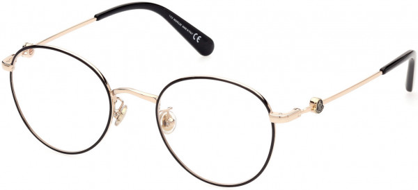 Moncler ML5140-D Eyeglasses, 001 - Shiny Black