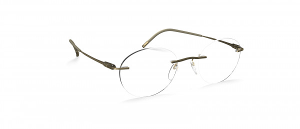 Silhouette Purist AJ Eyeglasses, 8540 Restful Olive