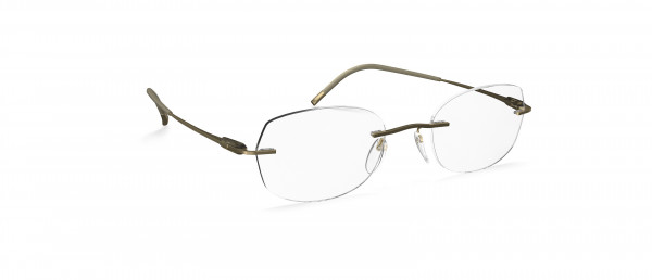 Silhouette Purist IX Eyeglasses, 8540 Restful Olive