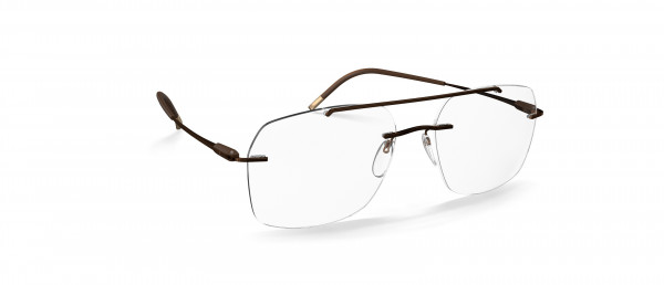 Silhouette Purist LA Eyeglasses, 6040 Harmonious Brown