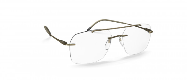 Silhouette Purist LA Eyeglasses, 8540 Restful Olive