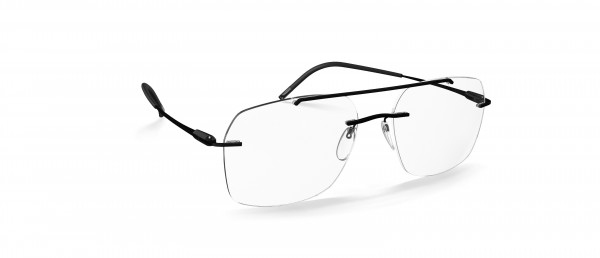 Silhouette Purist LA Eyeglasses, 9040 Strong Black