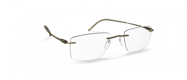 Silhouette Purist LD Eyeglasses, 8540 Restful Olive