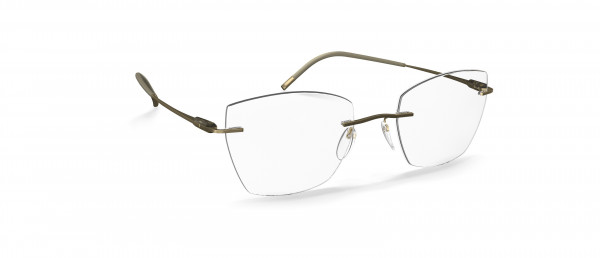 Silhouette Purist LE Eyeglasses, 8540 Restful Olive