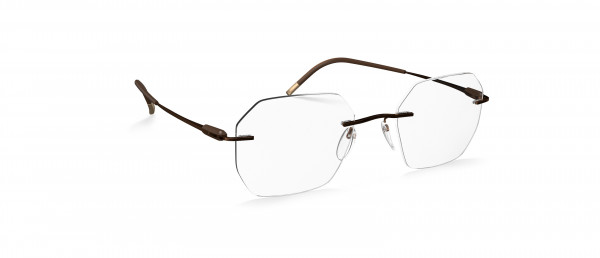 Silhouette Purist LG Eyeglasses, 6040 Harmonious Brown