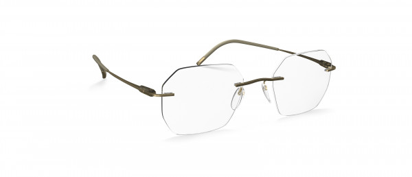 Silhouette Purist LG Eyeglasses, 8540 Restful Olive
