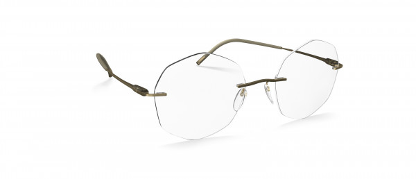 Silhouette Purist LH Eyeglasses, 8540 Restful Olive