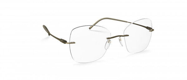 Silhouette Purist LI Eyeglasses, 8540 Restful Olive