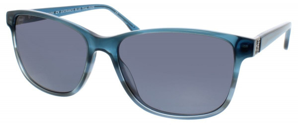 BCBGMAXAZRIA ENTRANCE Sunglasses, Blue Teal Fade
