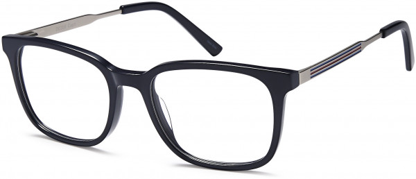 Di Caprio DC358 Eyeglasses, Black Red