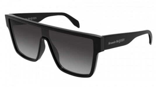 Alexander McQueen AM0354S Sunglasses, 003 - BLACK with GREY lenses