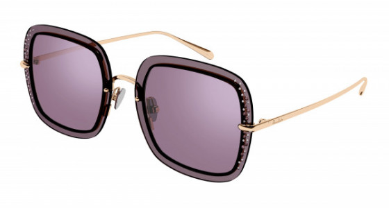 Pomellato PM0106S Sunglasses, 002 - GOLD with VIOLET lenses