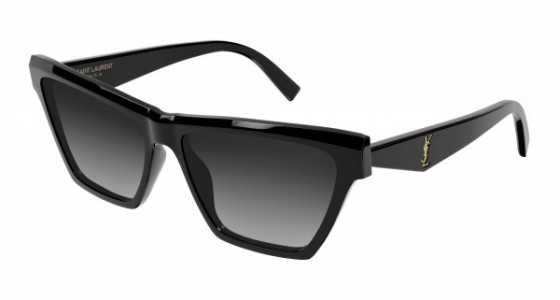 Saint Laurent SL M103 Sunglasses, 001 - BLACK with GREY lenses
