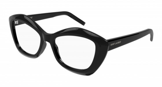Saint Laurent SL 68 OPT Eyeglasses, 001 - BLACK with TRANSPARENT lenses