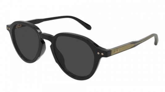 Brioni BR0098S Sunglasses, 001 - BLACK with GREY lenses