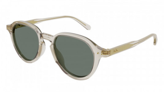 Brioni BR0098S Sunglasses, 004 - BEIGE with GREEN lenses