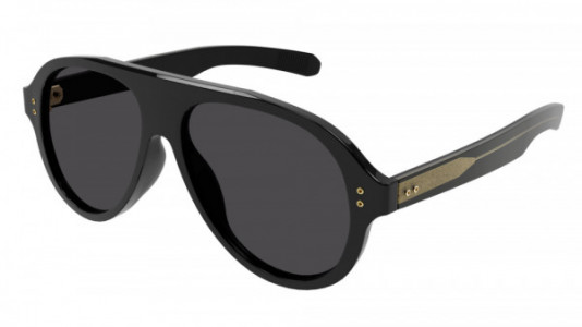 Brioni BR0100S Sunglasses, 001 - BLACK with GREY lenses