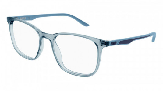 Puma PU0371O Eyeglasses, 004 - GREY with TRANSPARENT lenses
