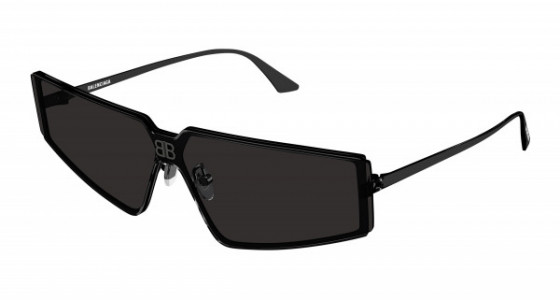 Balenciaga BB0192S Sunglasses, 001 - BLACK with GREY lenses