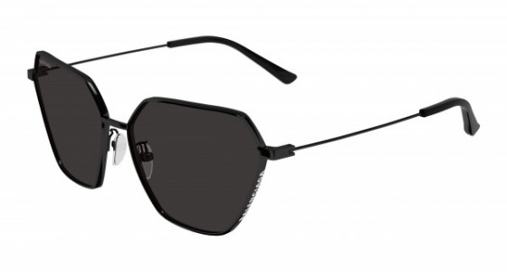 Balenciaga BB0194S Sunglasses, 001 - BLACK with GREY lenses
