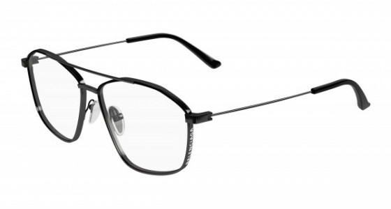 Balenciaga BB0199O Eyeglasses, 001 - BLACK with TRANSPARENT lenses