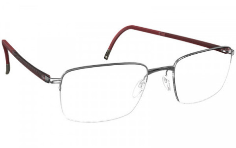 Silhouette Illusion Nylor 5560 Eyeglasses, 7110 Satin Red