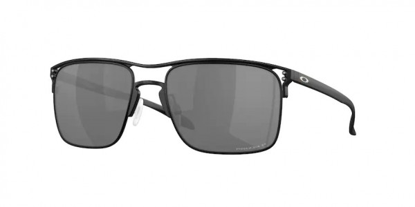 Oakley OO6048 HOLBROOK TI Sunglasses, 604802 HOLBROOK TI SATIN BLACK PRIZM (BLACK)