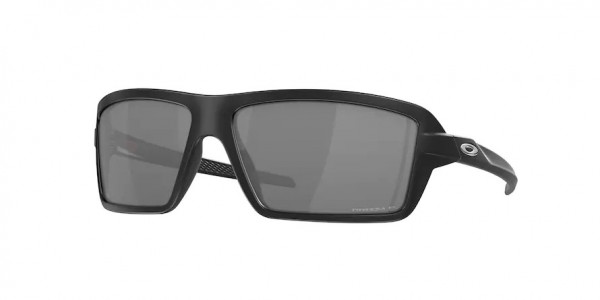Oakley OO9129 CABLES Sunglasses, 912902 CABLES MATTE BLACK PRIZM BLACK (BLACK)