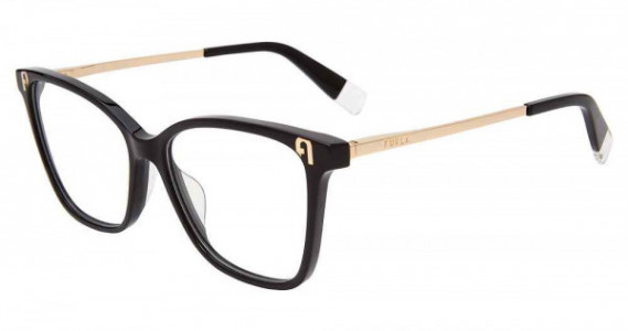 Furla VFU543 Eyeglasses, BLACK (0700)