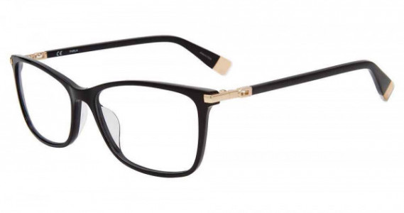 Furla VFU590 Eyeglasses, BLACK (0700)