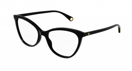 Gucci GG1079O Eyeglasses, 001 - BLACK with TRANSPARENT lenses