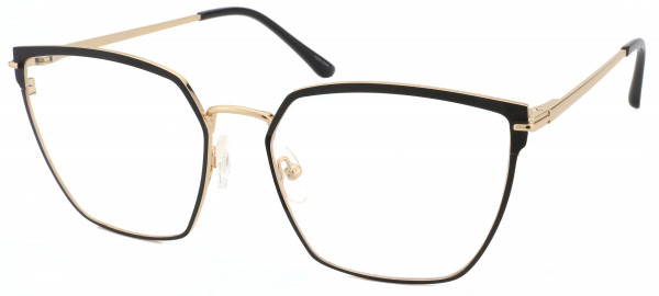 Di Caprio DC356 Eyeglasses, Black Gold