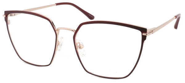 Di Caprio DC356 Eyeglasses, Burgundy Gold