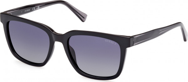 Guess GU00050 Sunglasses, 01D - Shiny Black / Shiny Grey