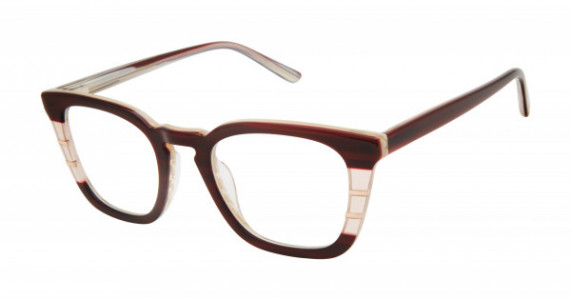 L.A.M.B. LA094 Eyeglasses, Burgundy (BUR)