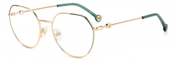 Carolina Herrera CH 0059 Eyeglasses, 0PEF GOLD GREEN