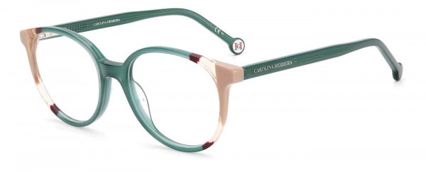 Carolina Herrera CH 0067 Eyeglasses, 0HBJ TEAL BROWN